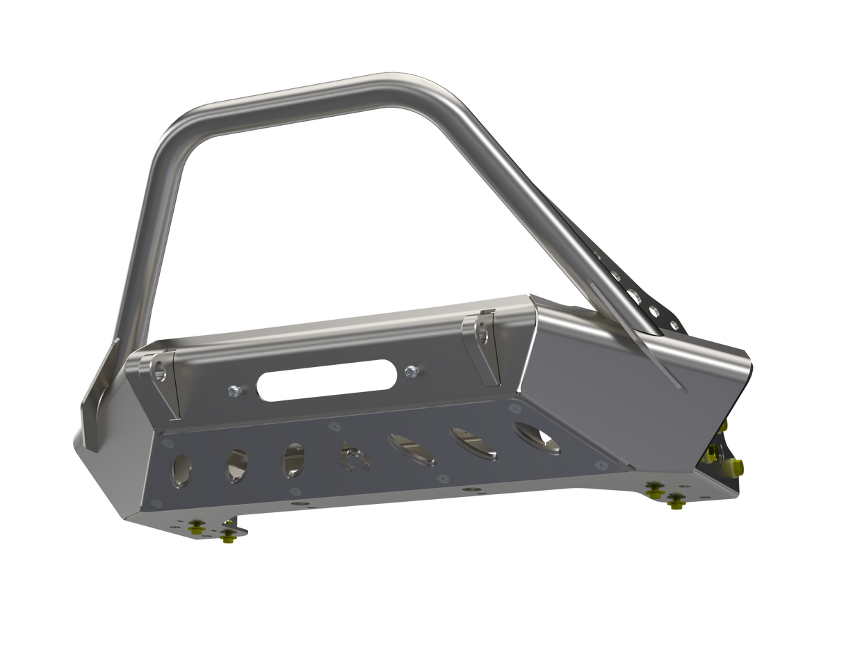 JK JL JT HIGH CLEARANCE FRONT BUMPER with HOOP