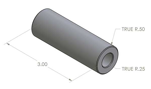Shock Bung Pair, Flat Faced, 3" Long
