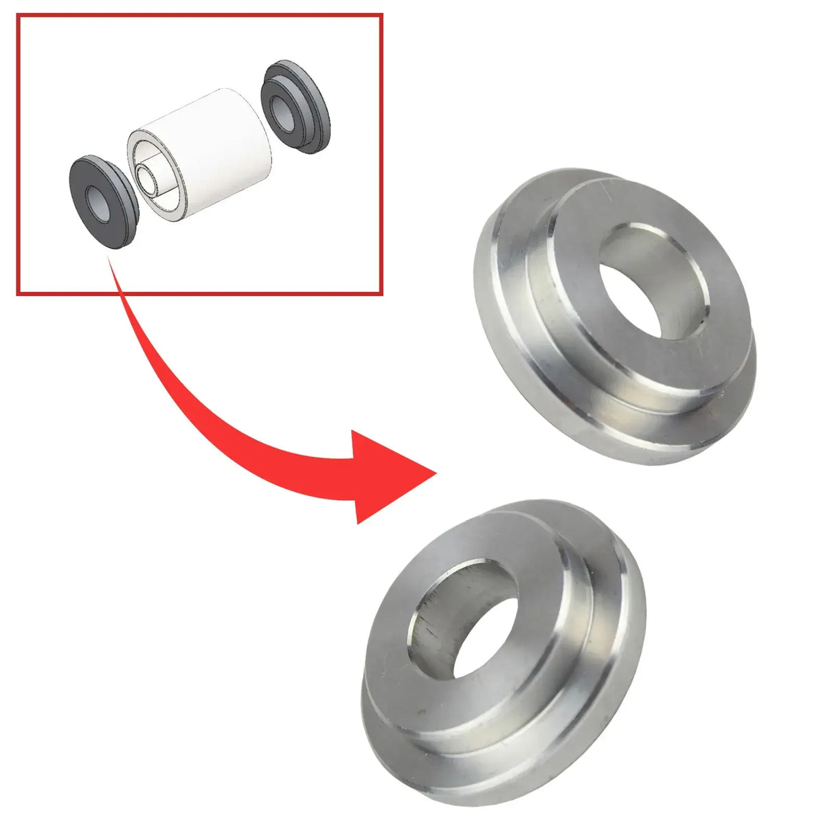 DOM Bushing Mock Up Puck - Pair