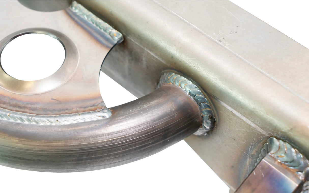 Ruffstuff Loaded Rear Overlay Bumper -Hitch, Dimple Die Step, and D-ring Mounts For Jeep TJ/LJ/YJ