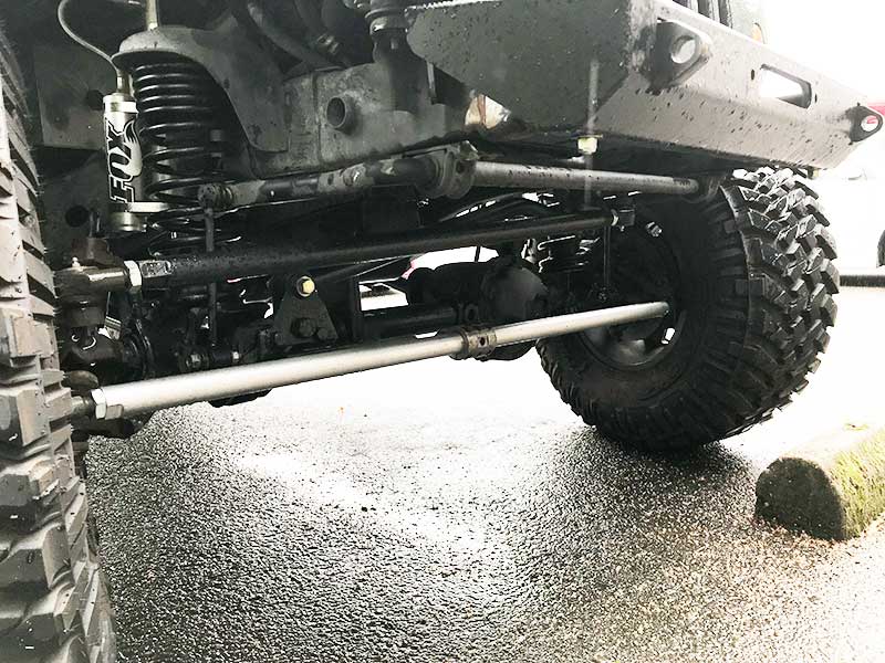 Solid 7075 Aluminum Tie Rod And Drag Link Kit For Jeep JK