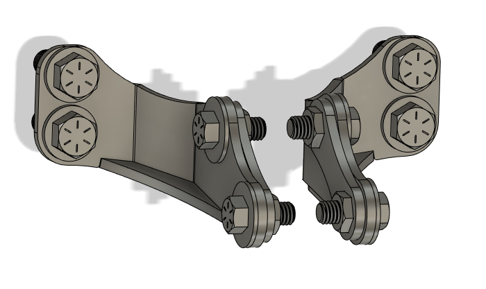 Rear Bumper Tie-In Brackets For Jeep TJ/LJ
