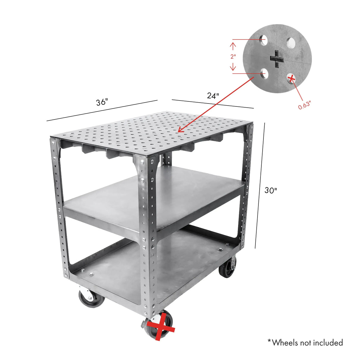 DIY Welding Cart 24"x36"