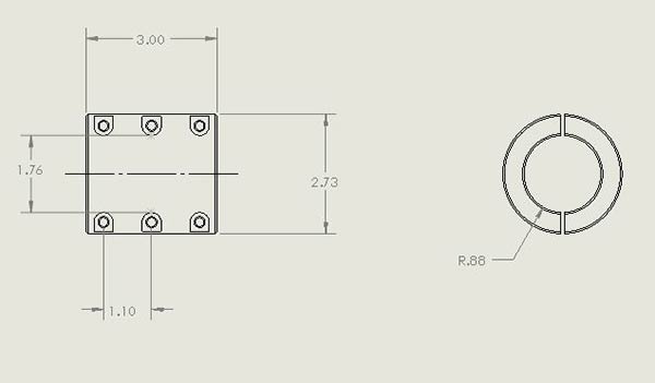 Ruffstuff 1.75" OD Tube Clamp