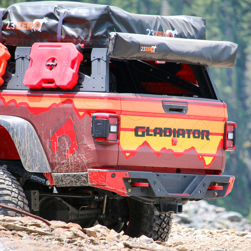 JT Exterior Package: Front and Rear Bumpers Free 50in Hood Light Bar Mount, Free Swaybar Skid, Free Hat, and $75.00 Instant Rebate!