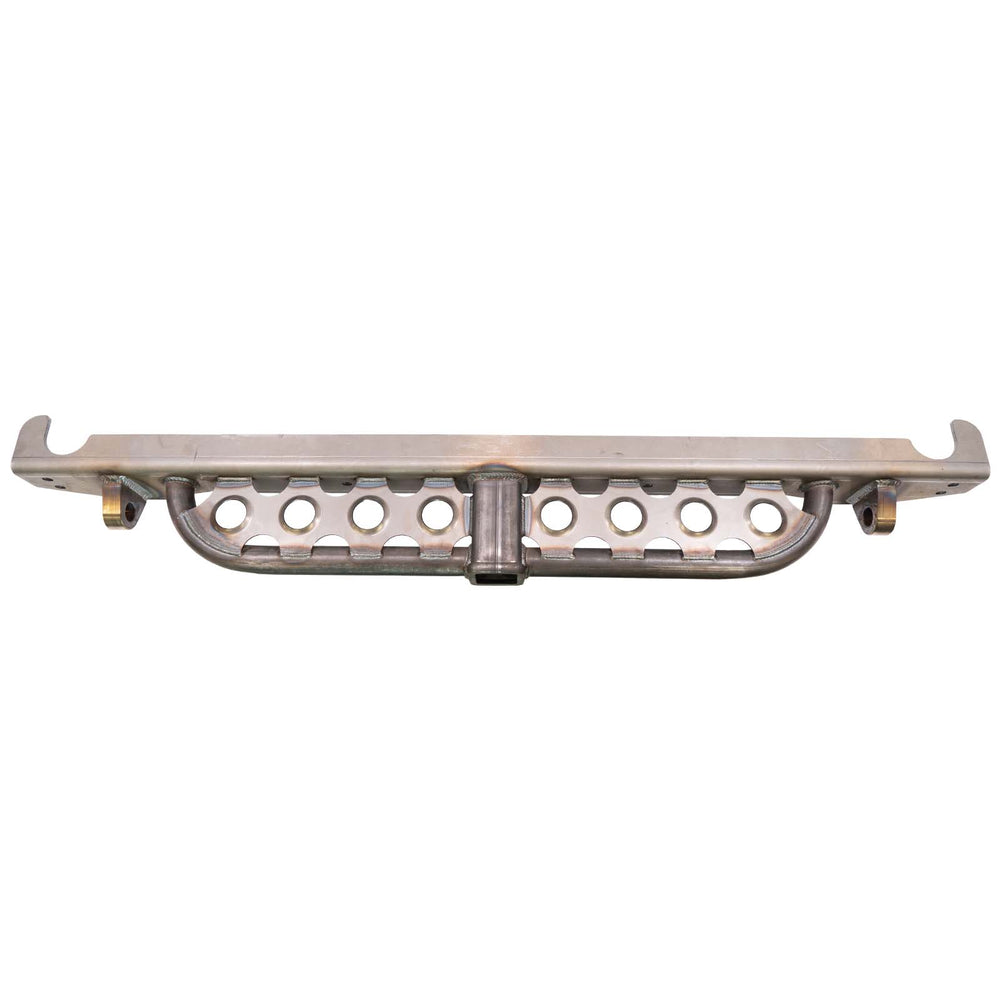 Ruffstuff Loaded Rear Overlay Bumper -Hitch, Dimple Die Step, and D-ring Mounts For Jeep TJ/LJ/YJ