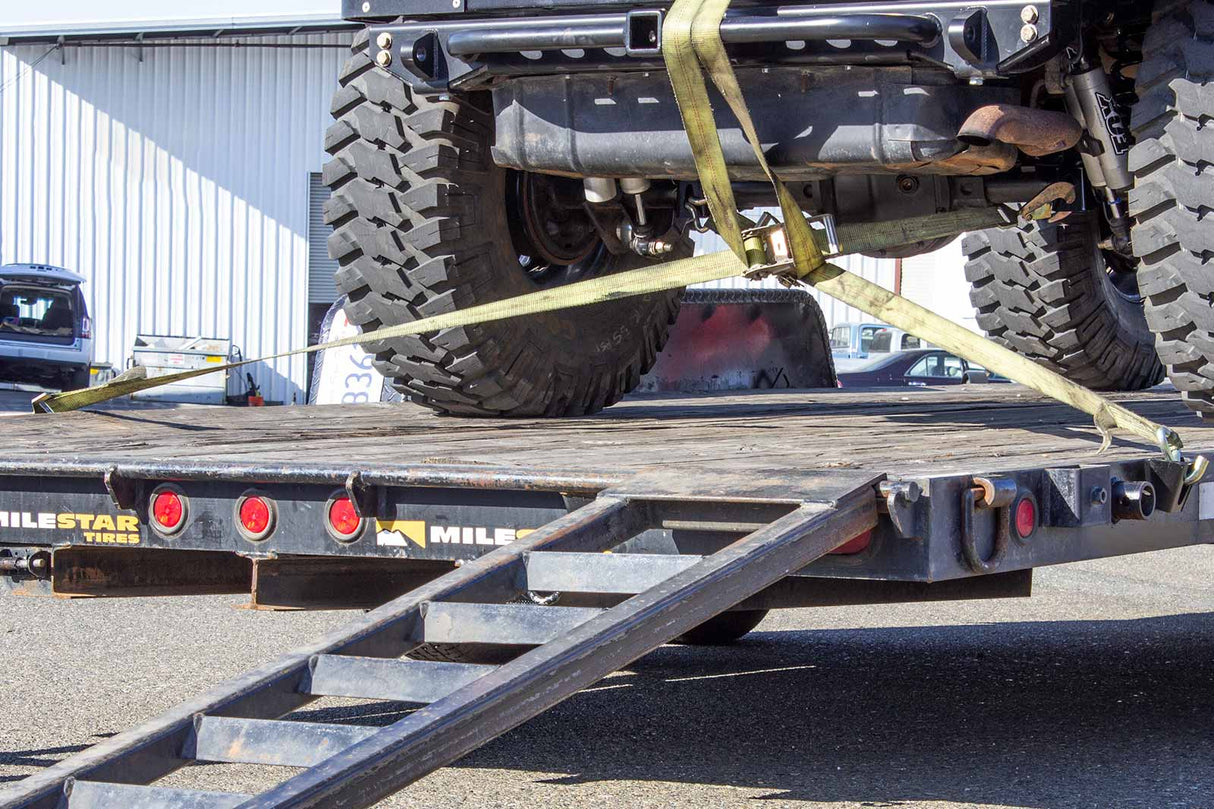 Tie Down Ratchet Strap Bracket - Weld On Flat Mount