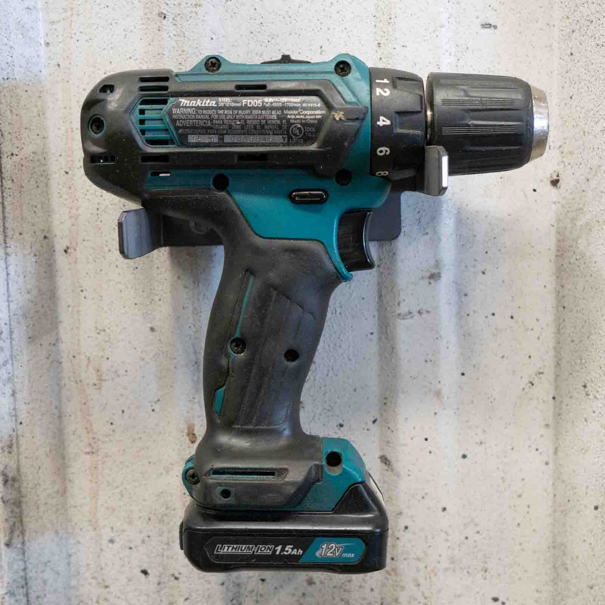 Sideways Single Drill/Driver Holder