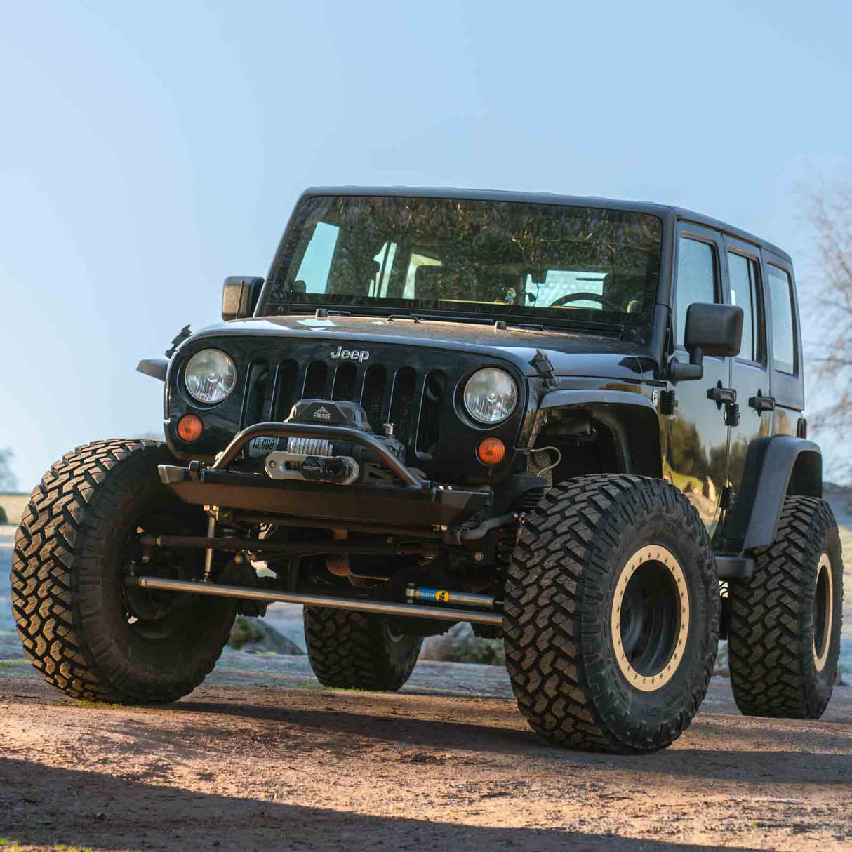 Frame Chop Front Bumper with Stinger For Jeep JK