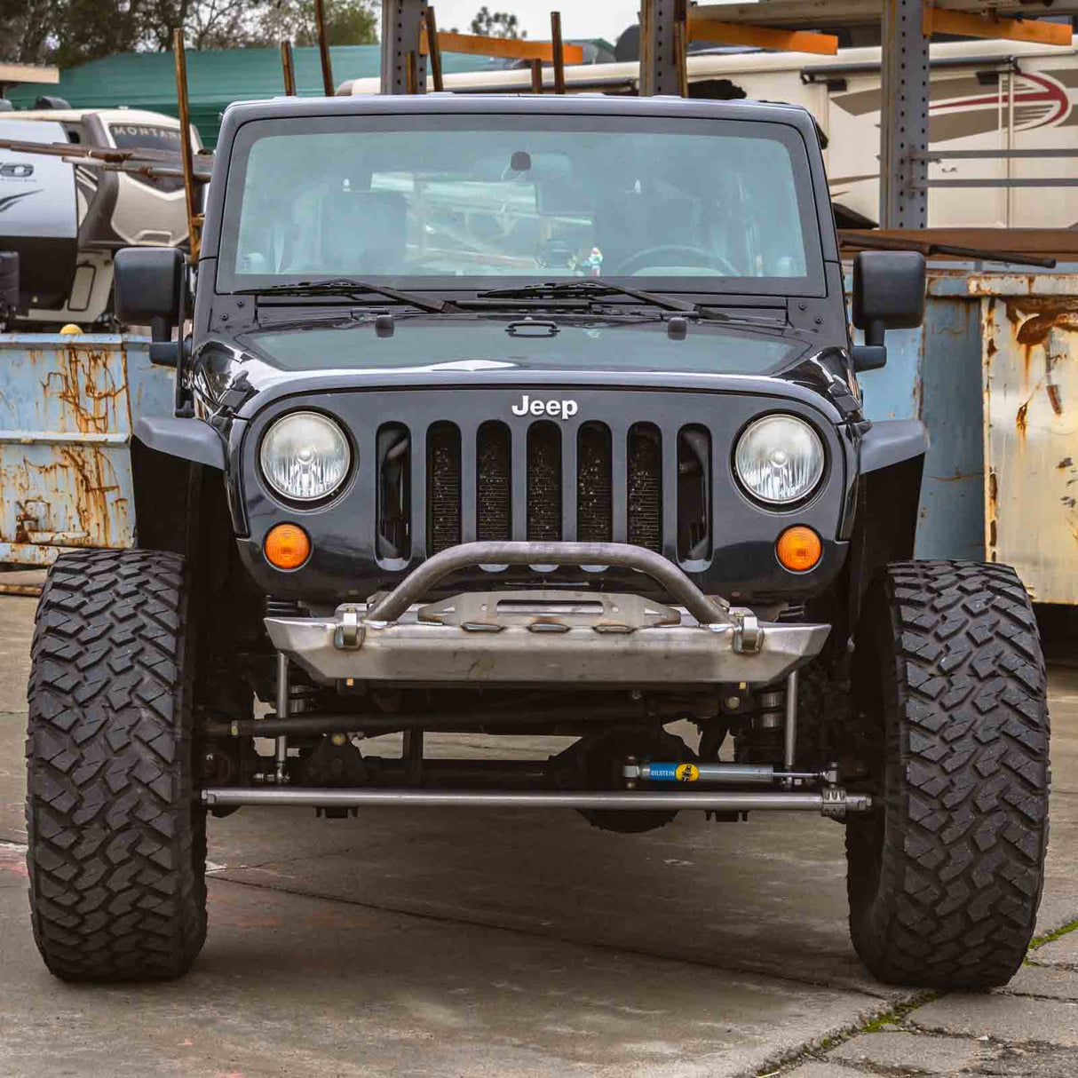Frame Chop Front Bumper with Stinger For Jeep JK