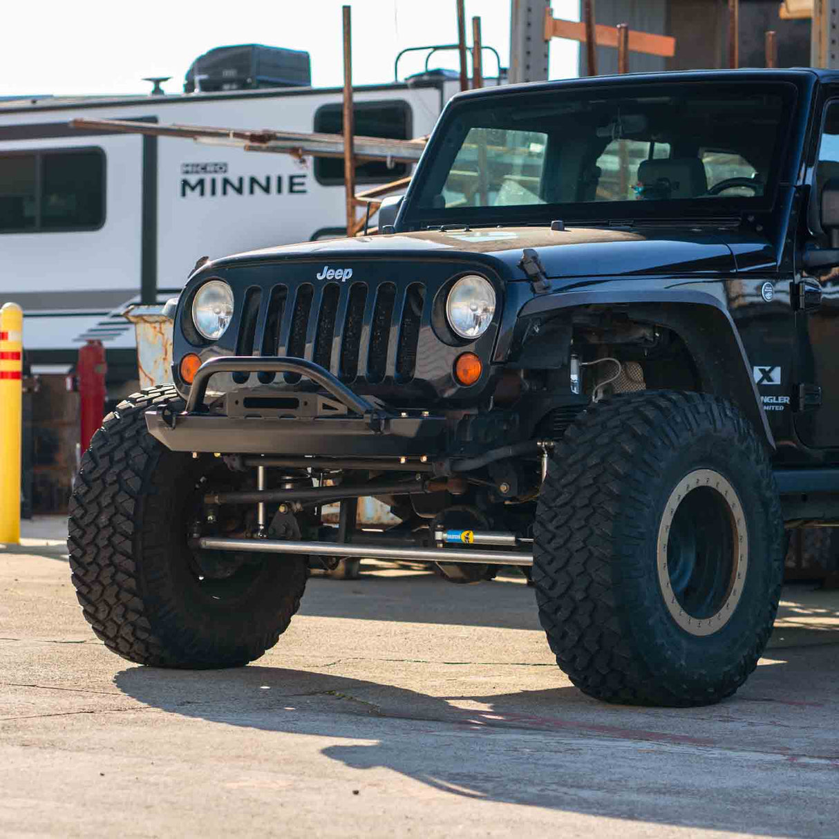 Frame Chop Front Bumper with Stinger For Jeep JK
