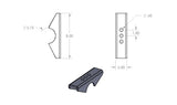 Narrow width Perches 2" Wide For Early Jeep (CJ & M Series)
