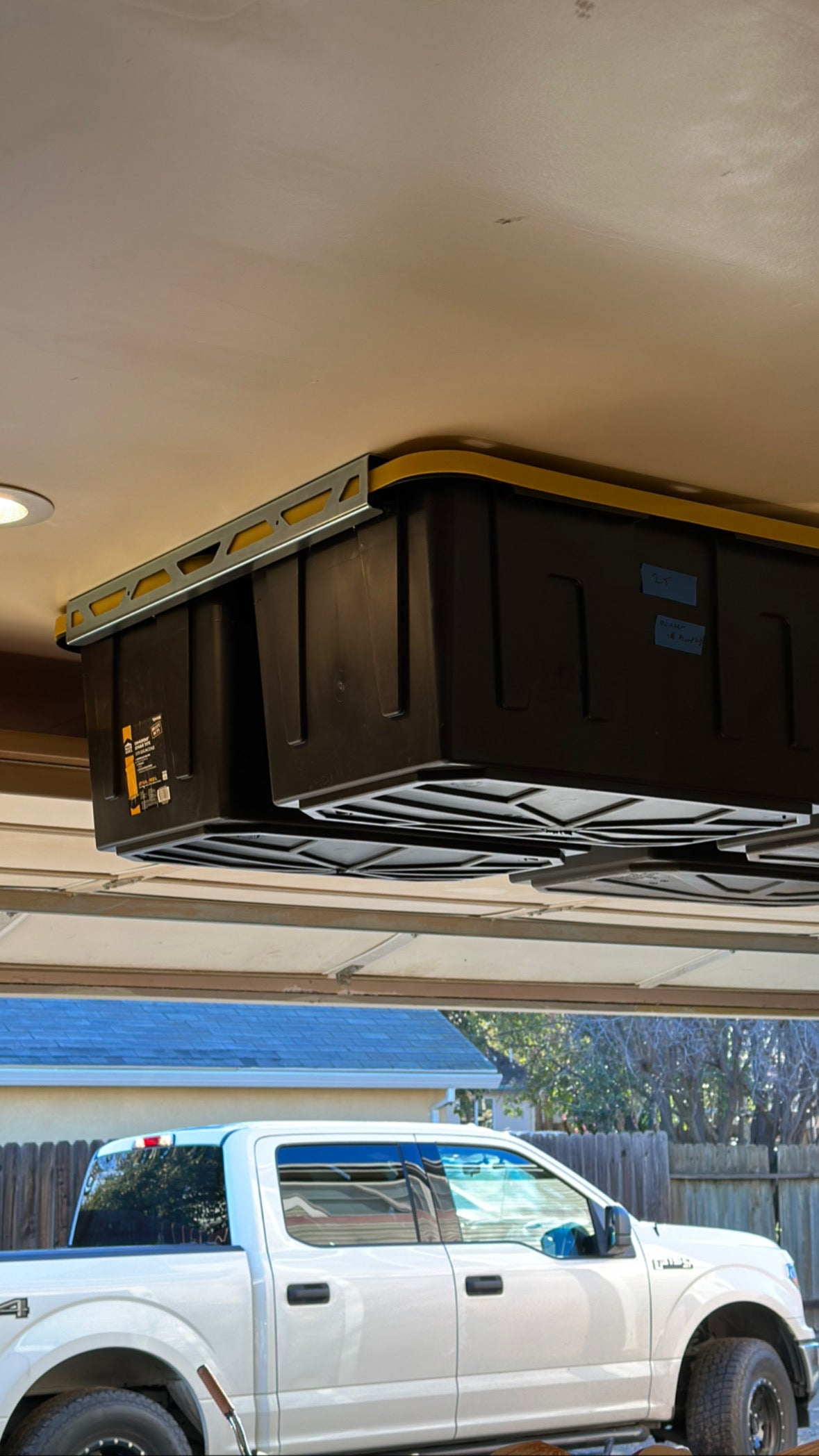 Storage Bin Rails - Garage Organization Tool Storage Rails
