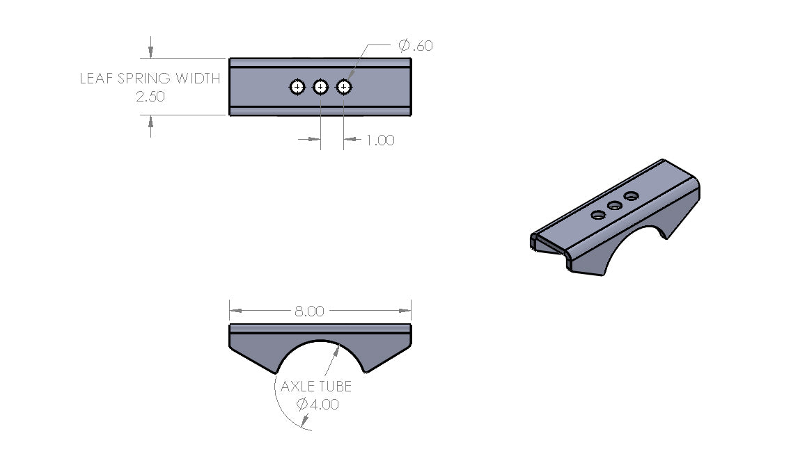 Dana 70HD or Dana 80 Spring Perches