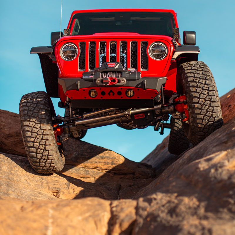 Nighthawk Front Bumper w- Aluminum Skid for JK, JL, & JT