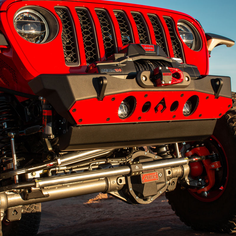 Nighthawk Front Bumper w- Aluminum Skid for JK, JL, & JT