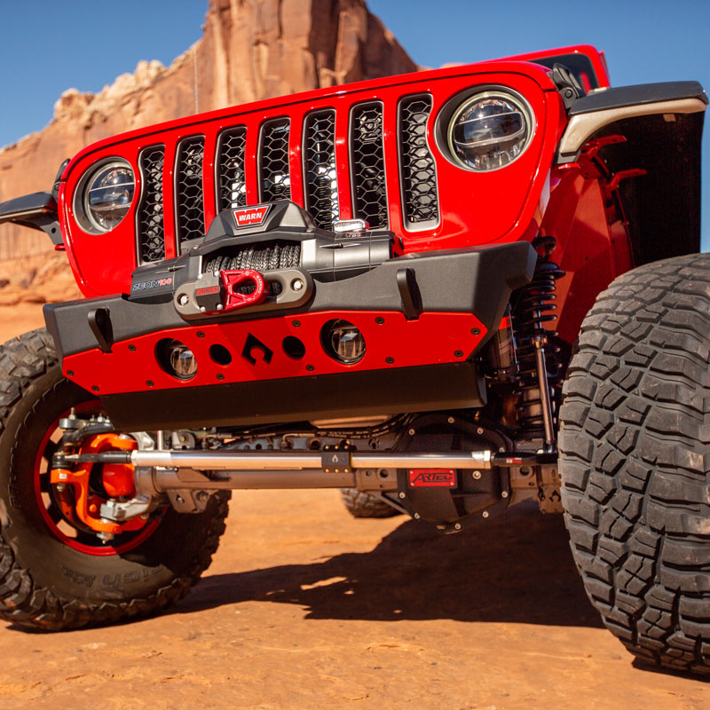Nighthawk Front Bumper w- Aluminum Skid for JK, JL, & JT