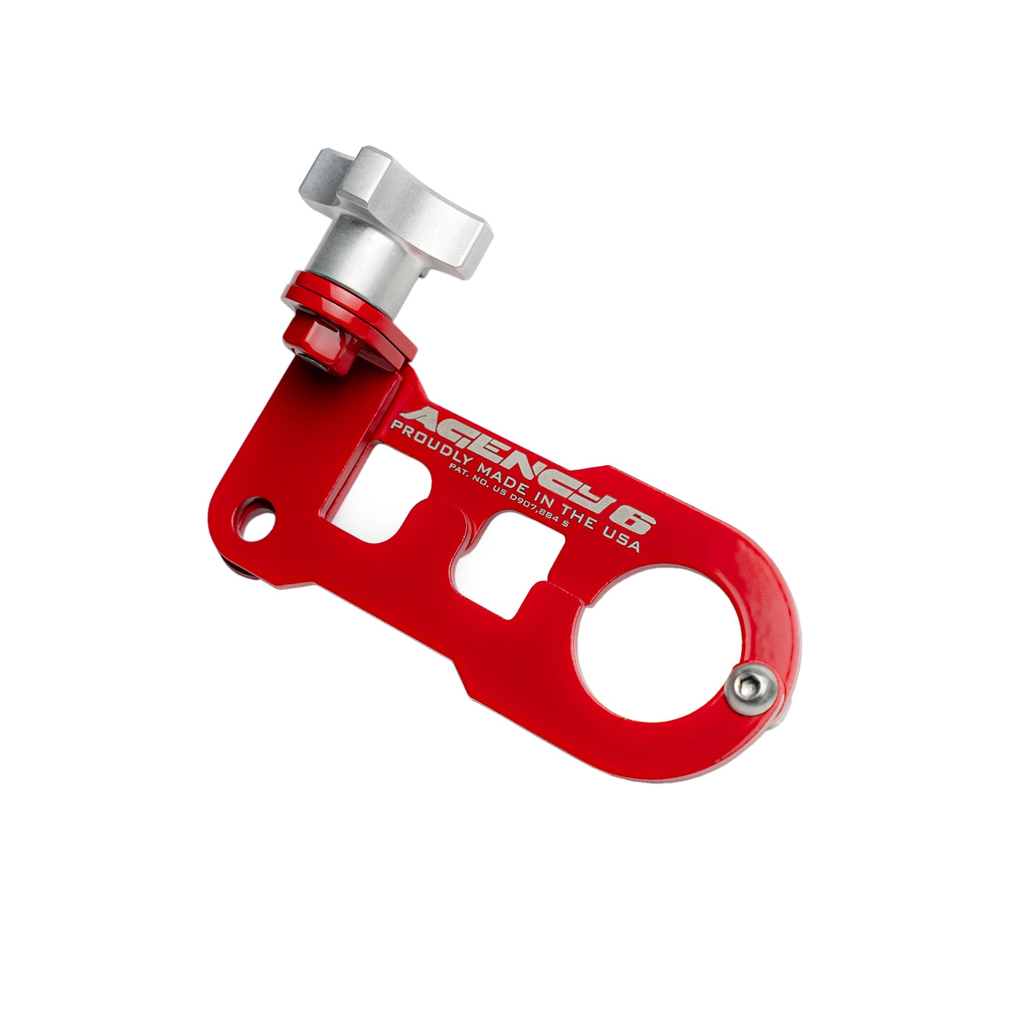 Red Hi-Lift Jack Handle Keeper - Stainless Steel | RuffStuff