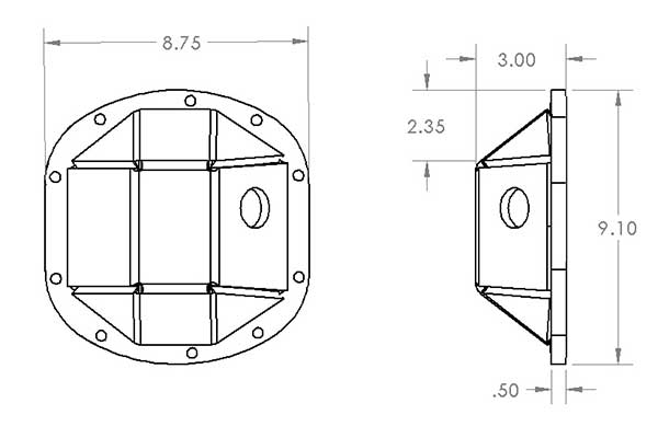 Dana 30 Differential Cover