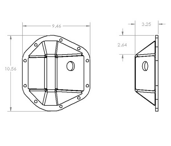 Dana 44 Differential Cover