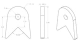 90 Degree Short Link Tab