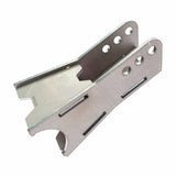 A photo of the two and five eights inch wide 0 degree axle link against a white backdrop.