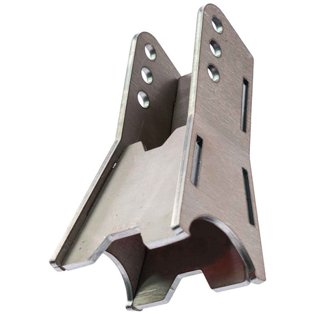A photo of the two and five eights inch wide 0 degree axle link against a white backdrop.