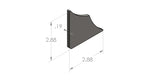 3" 90 Degree Gusset - Pair