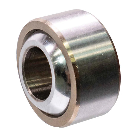 Left side angled view photo of the 1-inch uniball bearing against a white background. 