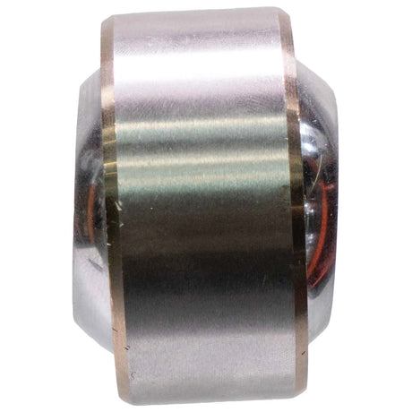 Side view photo of the 1-inch uniball bearing against a white background. 