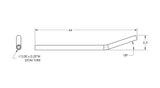 High Clearance Lower Link, DOM Tube, 2" X .25" Wall, 1.5" Tube ID