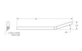 High Clearance Lower Link, DOM Tube, 2" X .25" Wall, 1.5" Tube ID