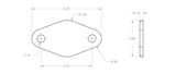 Small Oval Solid Mounting Plate
