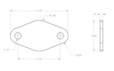 Small Oval Solid Mounting Plate