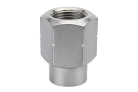 Weld In Toyota Tube Adapters 23mm, Left Hand Thread