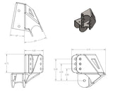 Dual Mount Adjustable 4 Link Brackets