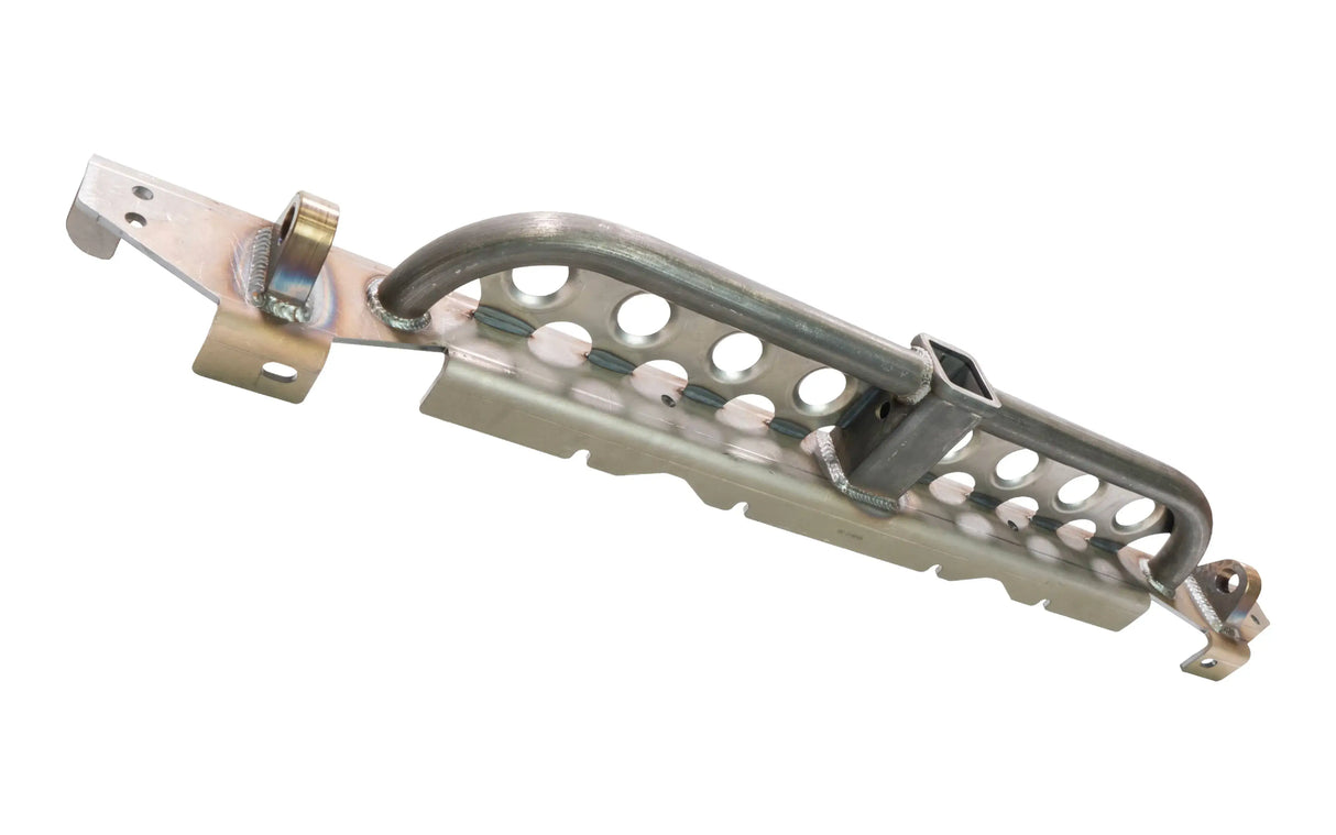 Ruffstuff Loaded Rear Overlay Bumper -Hitch, Dimple Die Step, and D-ring Mounts For Jeep TJ/LJ/YJ