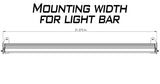 JL 50 inch LED Light Bar Mounts - Hood
