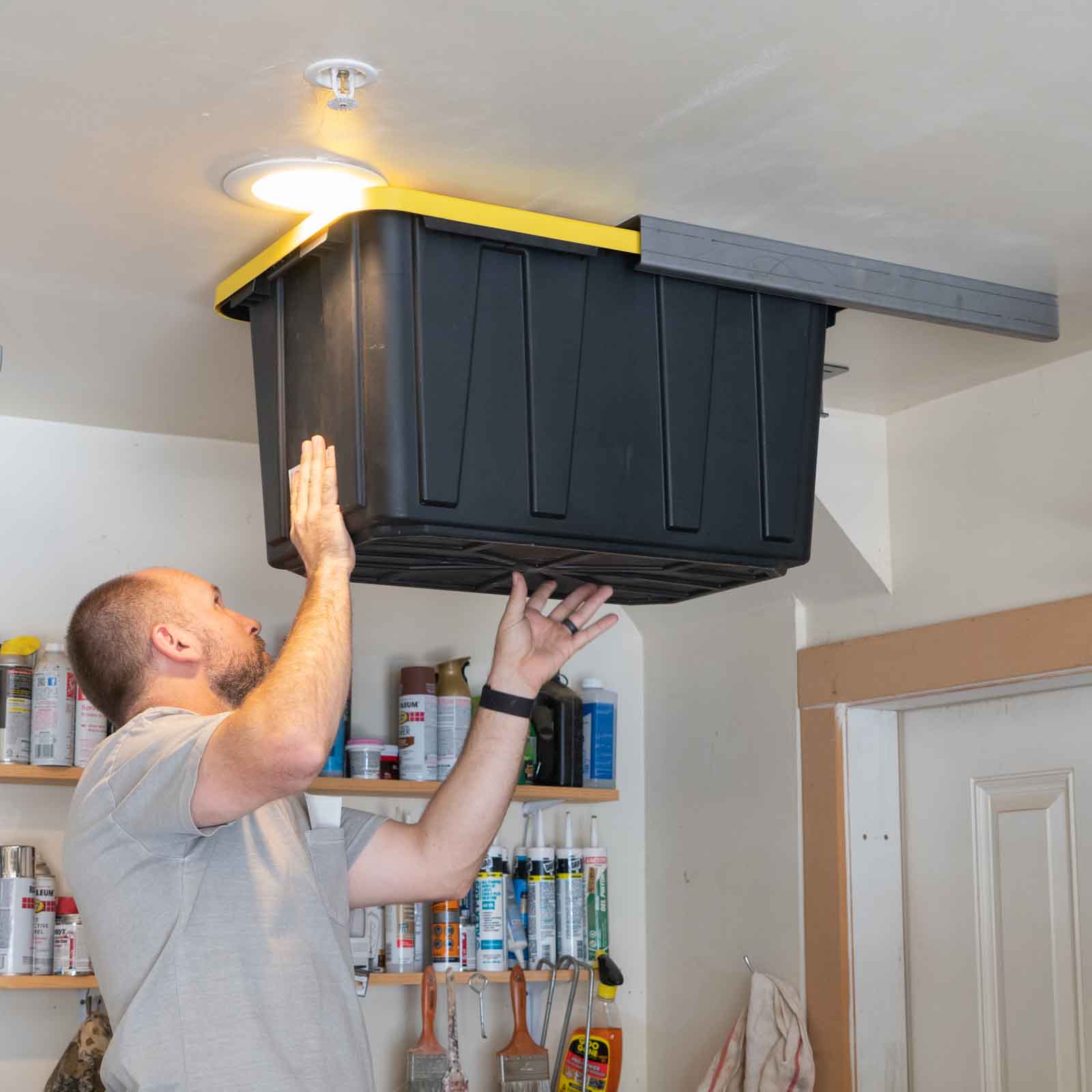 Storage Bin Rails - Garage Organization Tool Storage Rails