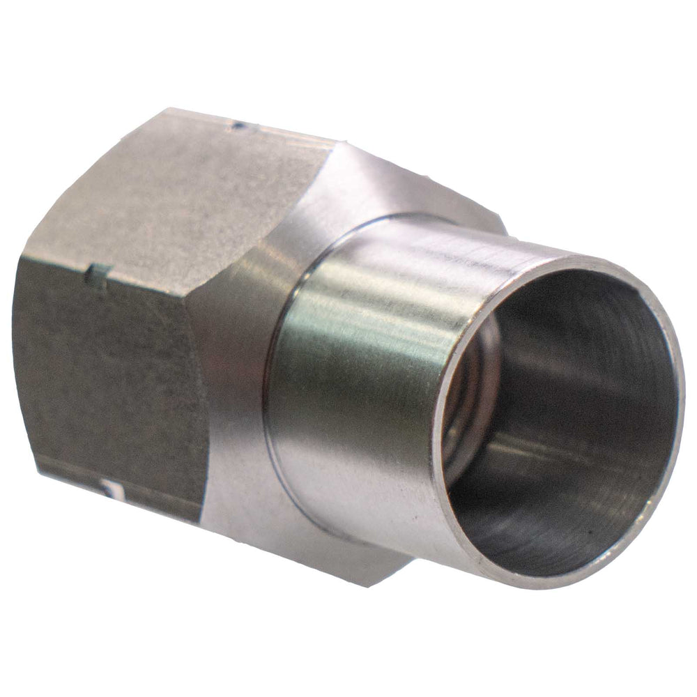 3/4"-16 Left Hand HEX Tube Adapter, 1" Tube ID
