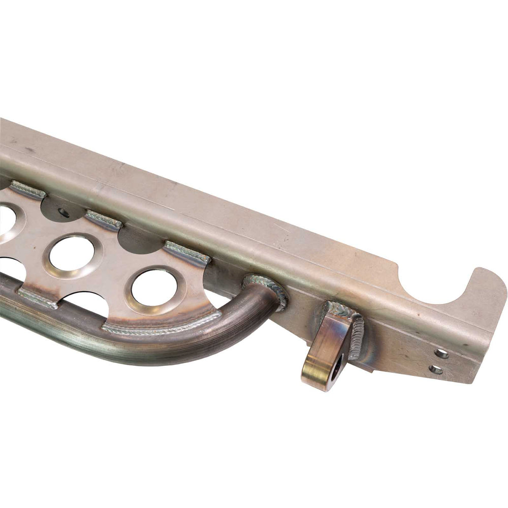 Ruffstuff Loaded Rear Overlay Bumper -Hitch, Dimple Die Step, and D-ring Mounts For Jeep TJ/LJ/YJ