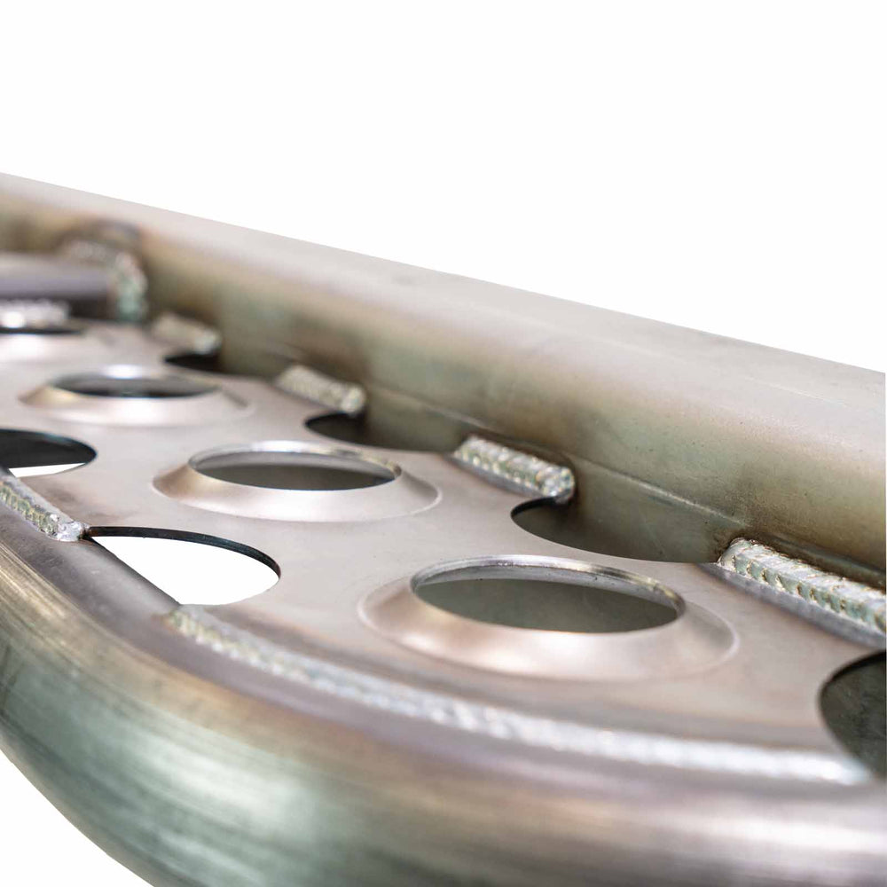 Ruffstuff Loaded Rear Overlay Bumper -Hitch, Dimple Die Step, and D-ring Mounts For Jeep TJ/LJ/YJ