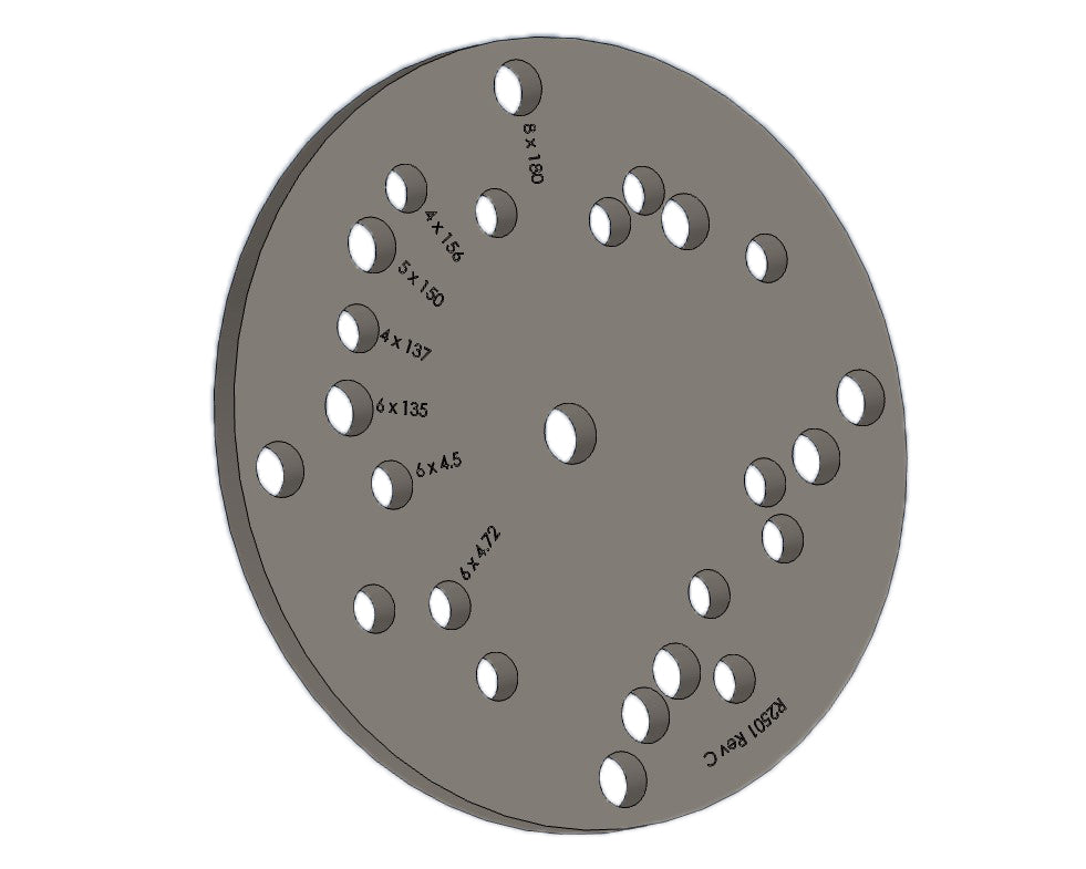 Spare Tire Mounting Plate Multi-pattern