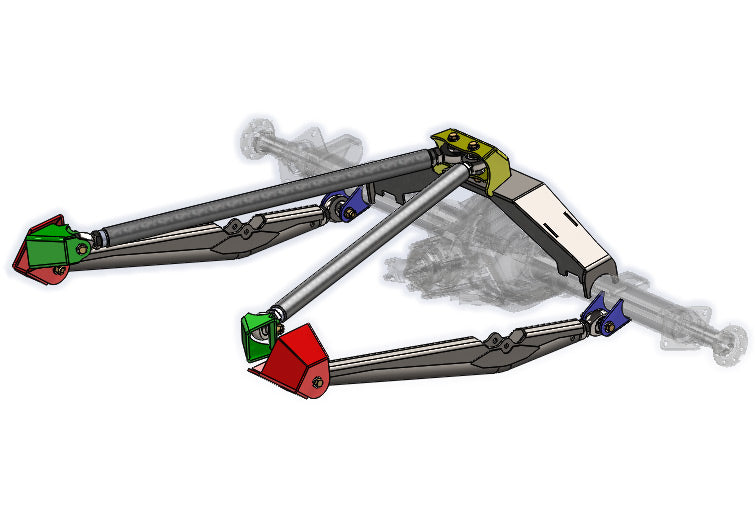 Trailing Arm 4 Link Kit, Single Shock