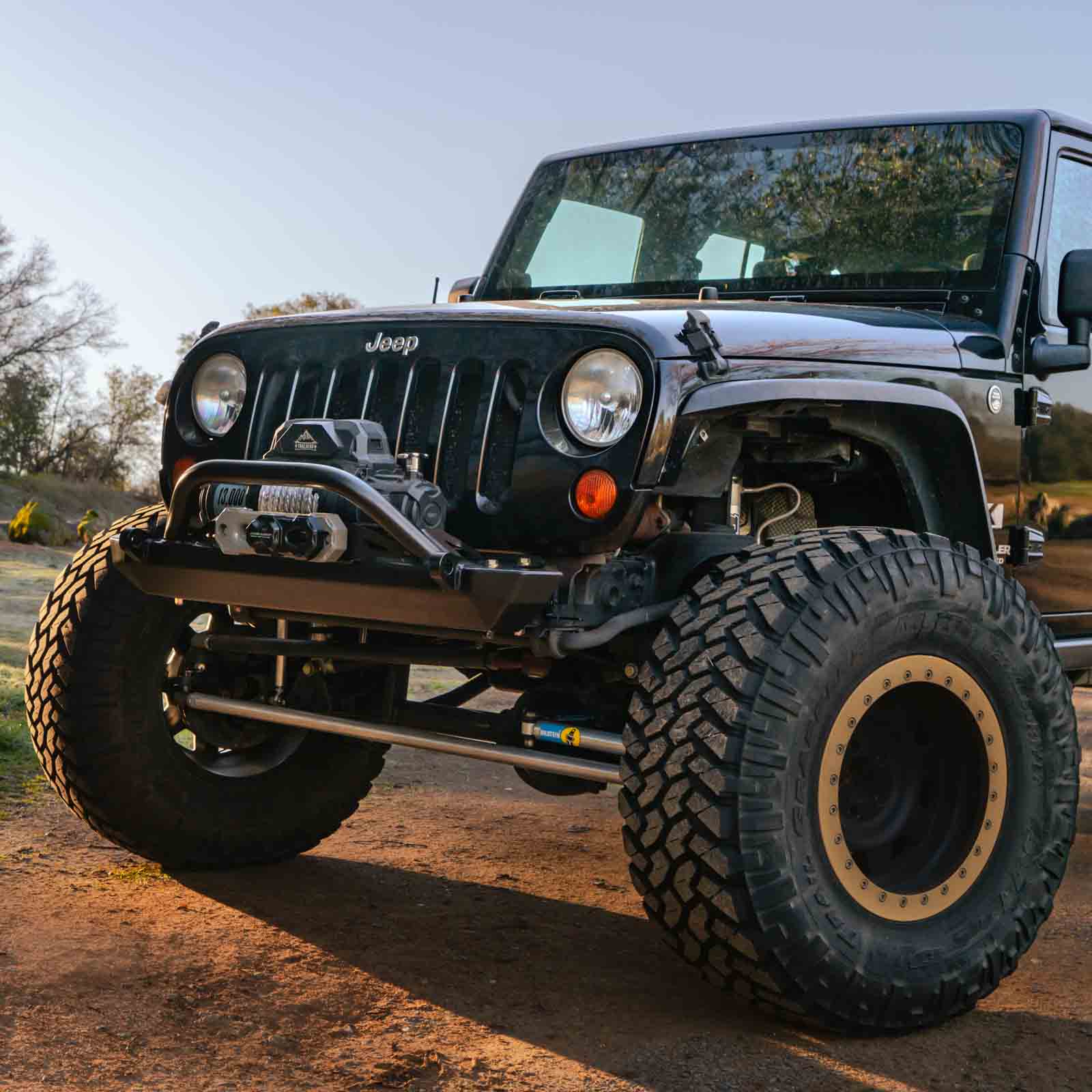 Frame Chop Front Bumper with Stinger For Jeep JK