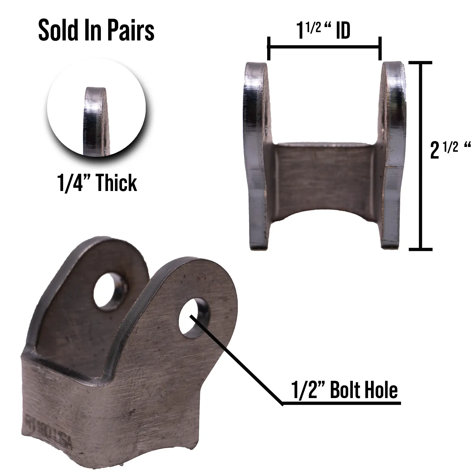 Curved Shock Bracket, Axle